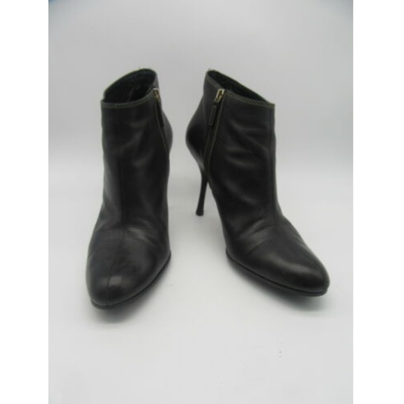 GUCCI black leather GG ankle boots sz 10.5 - Picture 1 of 8